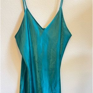 Green Silk Night Gown